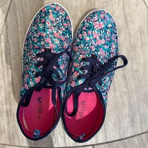 Delia’s Floral Flat Sneakers
